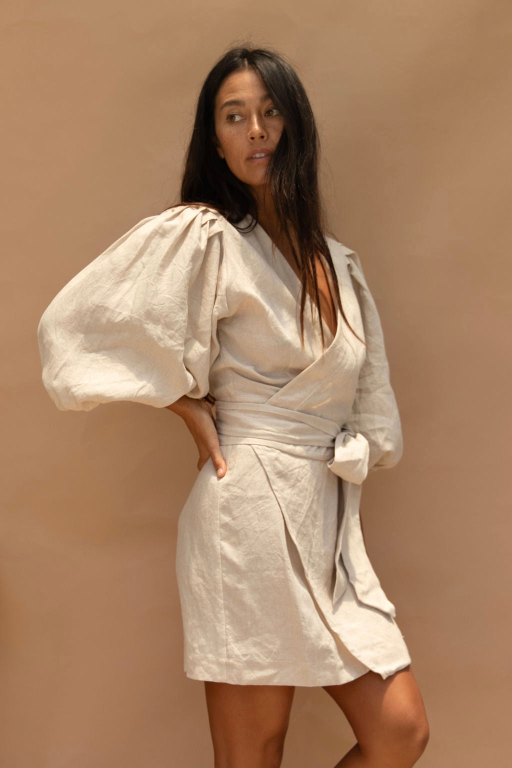 Ruby Linen Dress Natural