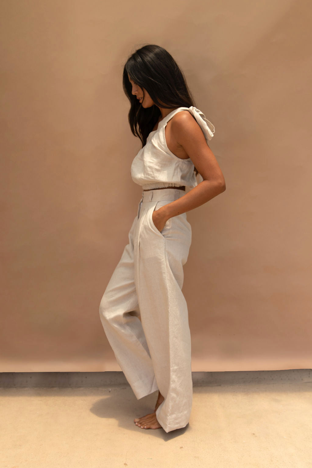 Kori Linen Top Natural