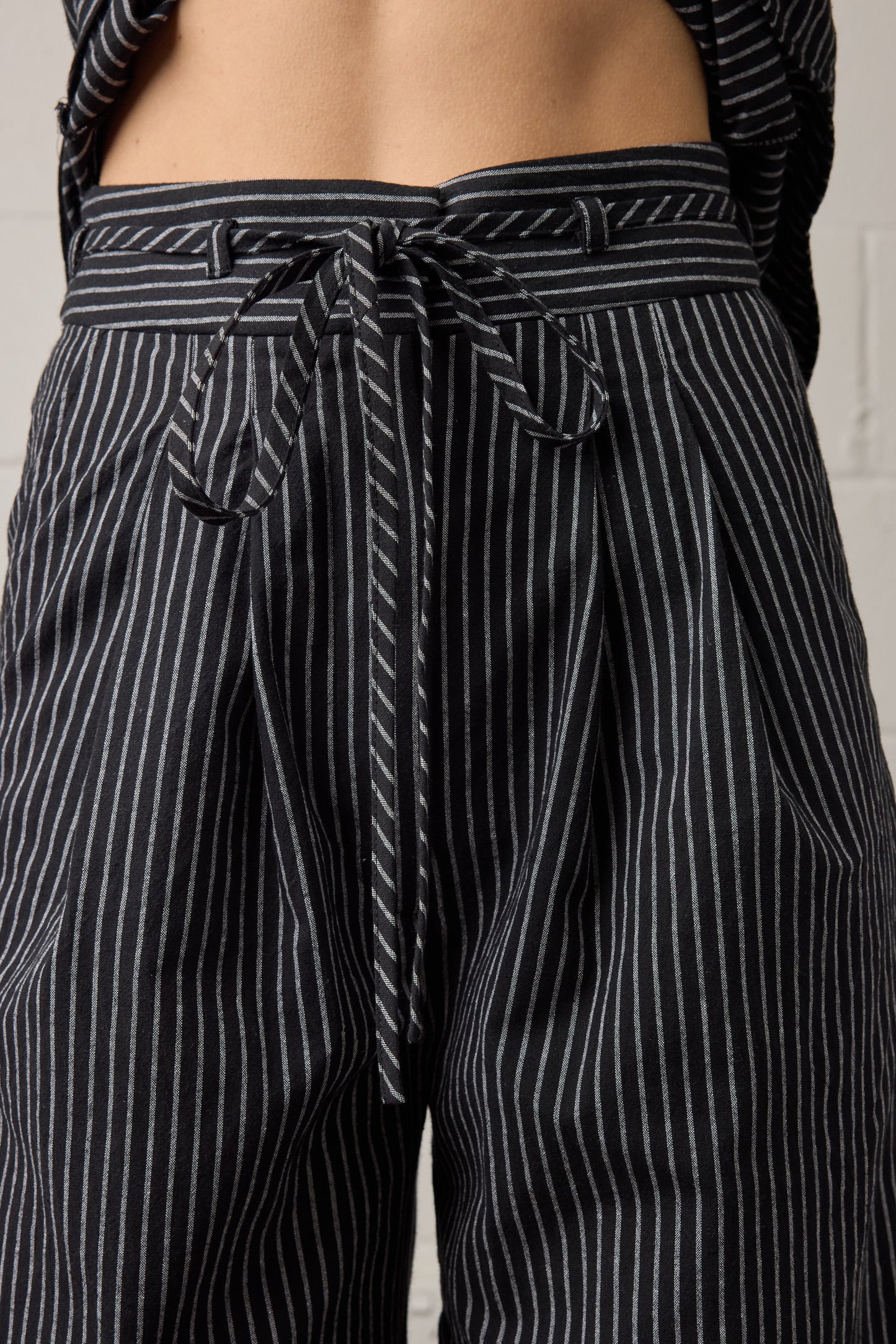 Rhea Pant Black Stripe