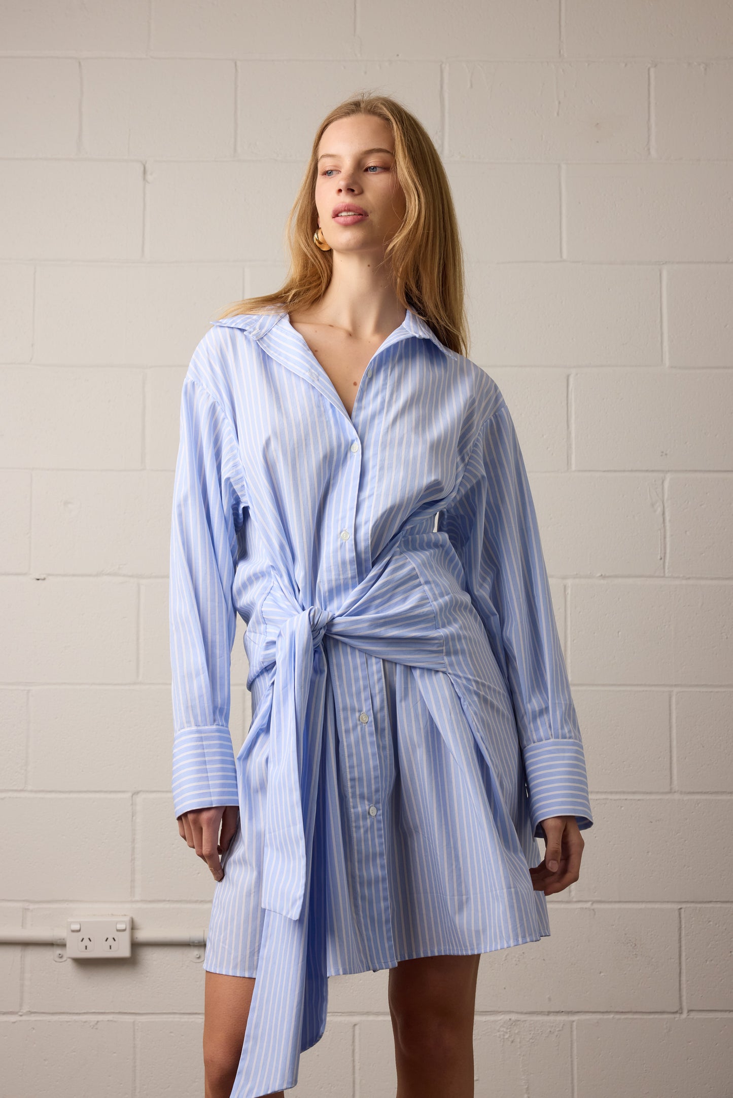 Bleu Dress Stripe
