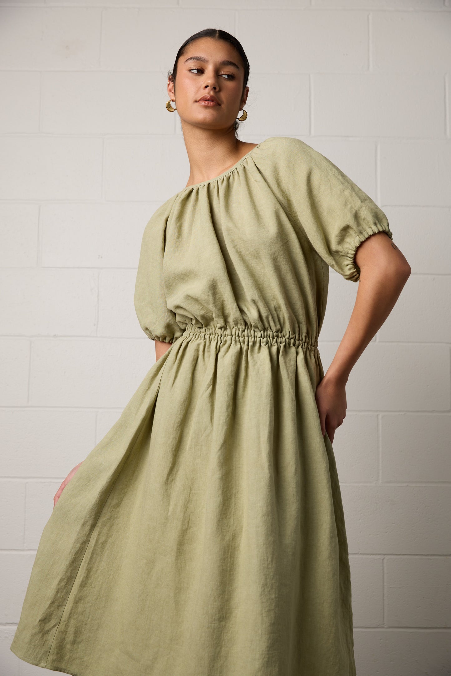 Harlow Dress Pistachio