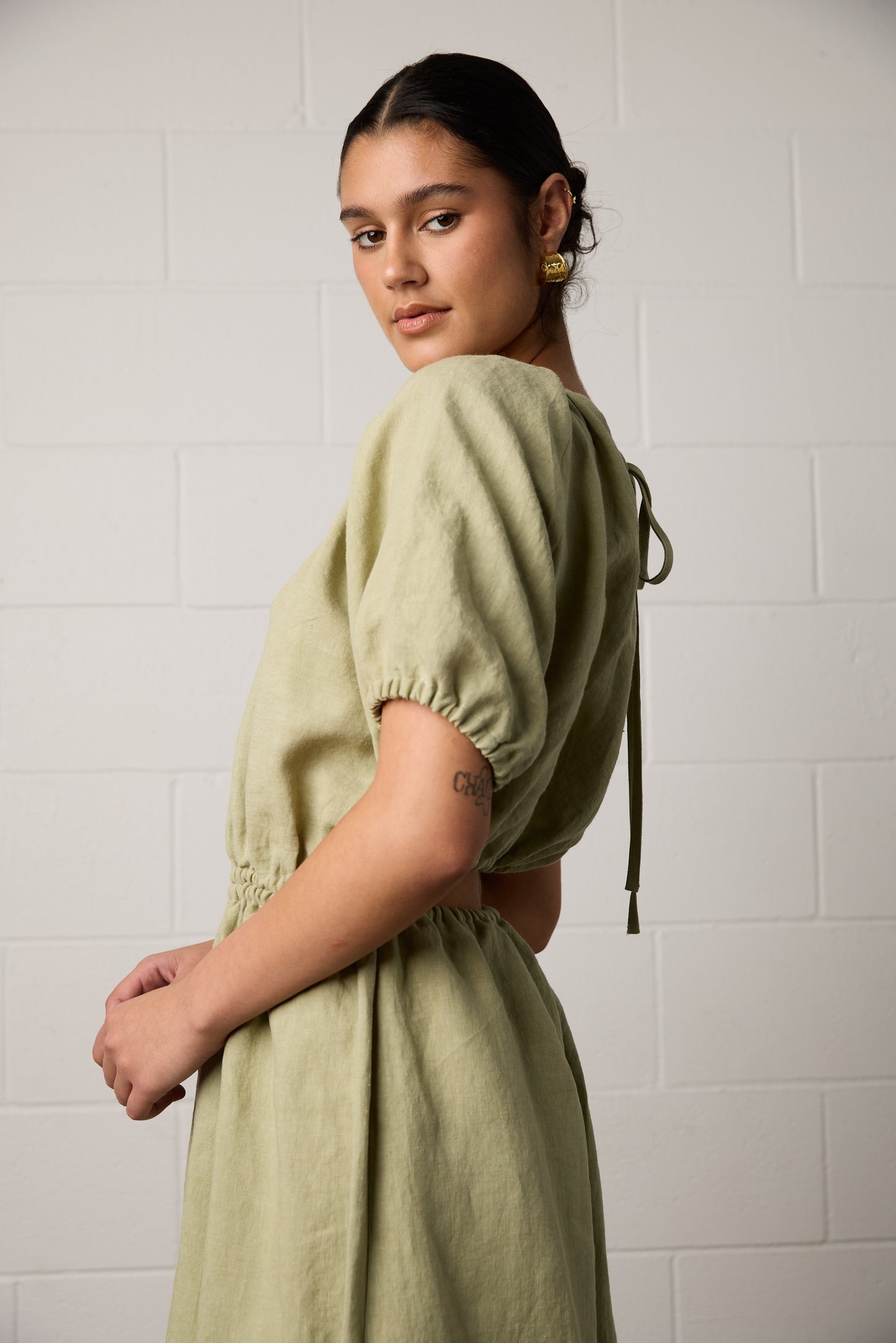 Harlow Dress Pistachio