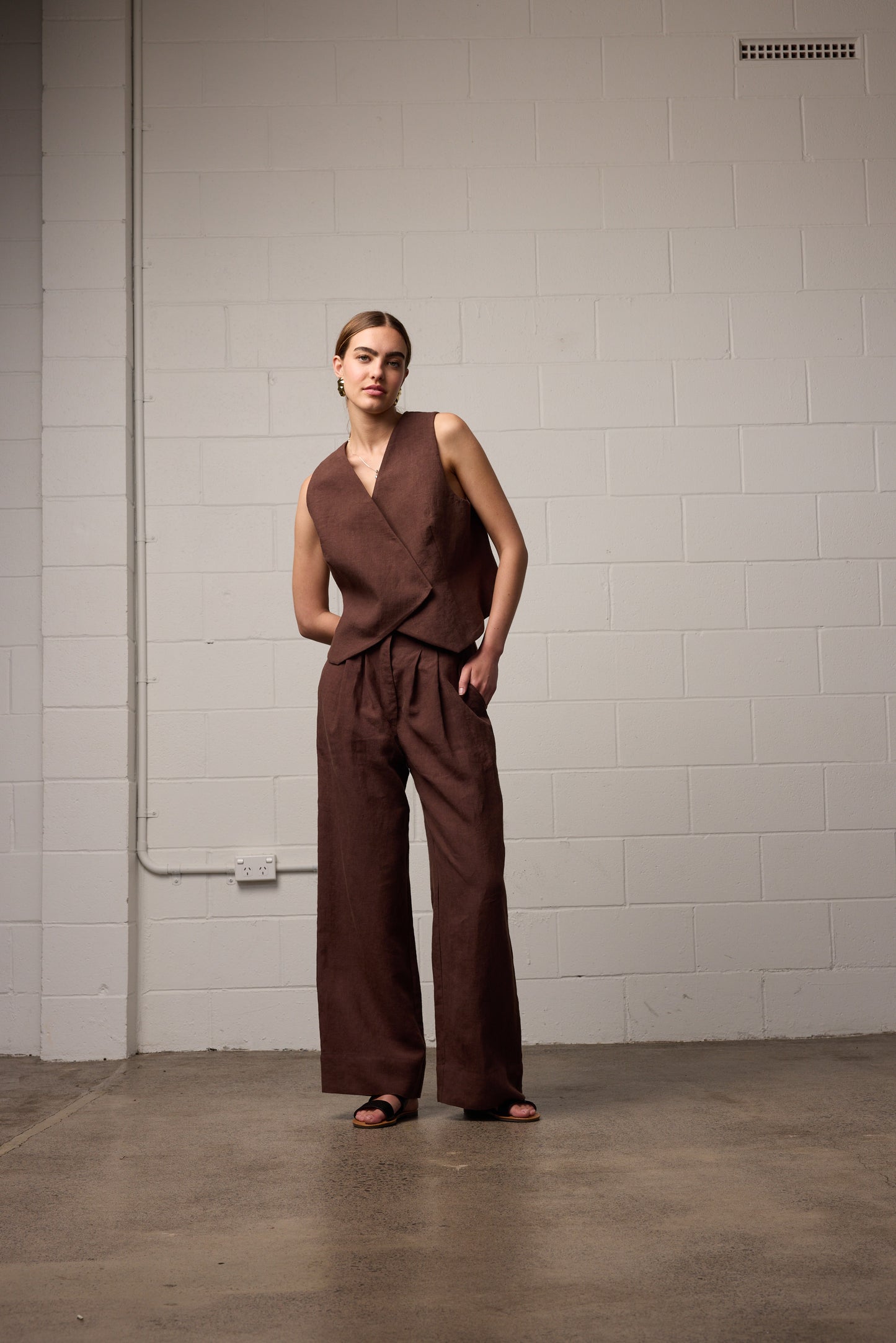 Sylvia Vest Mocha