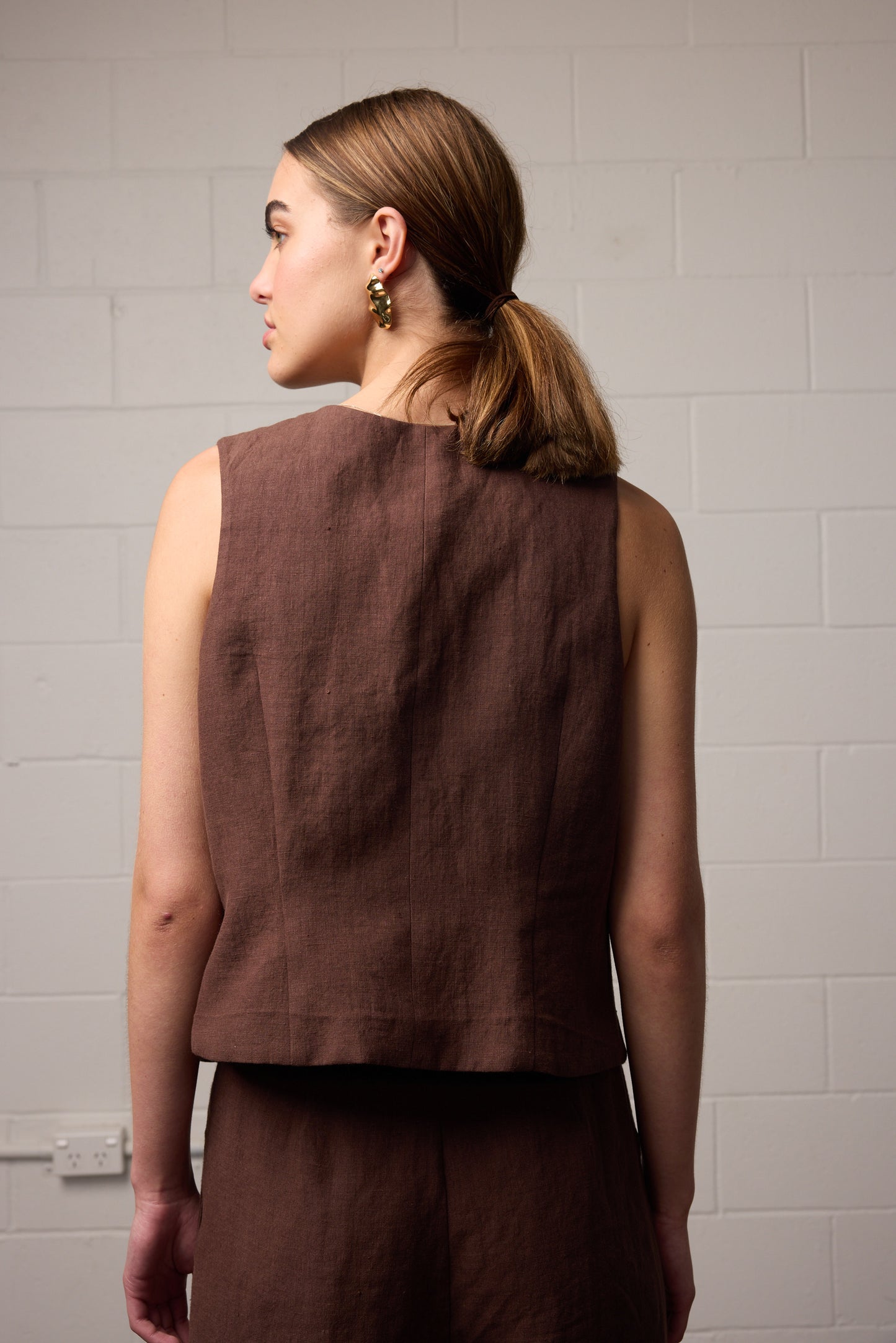 Sylvia Vest Mocha
