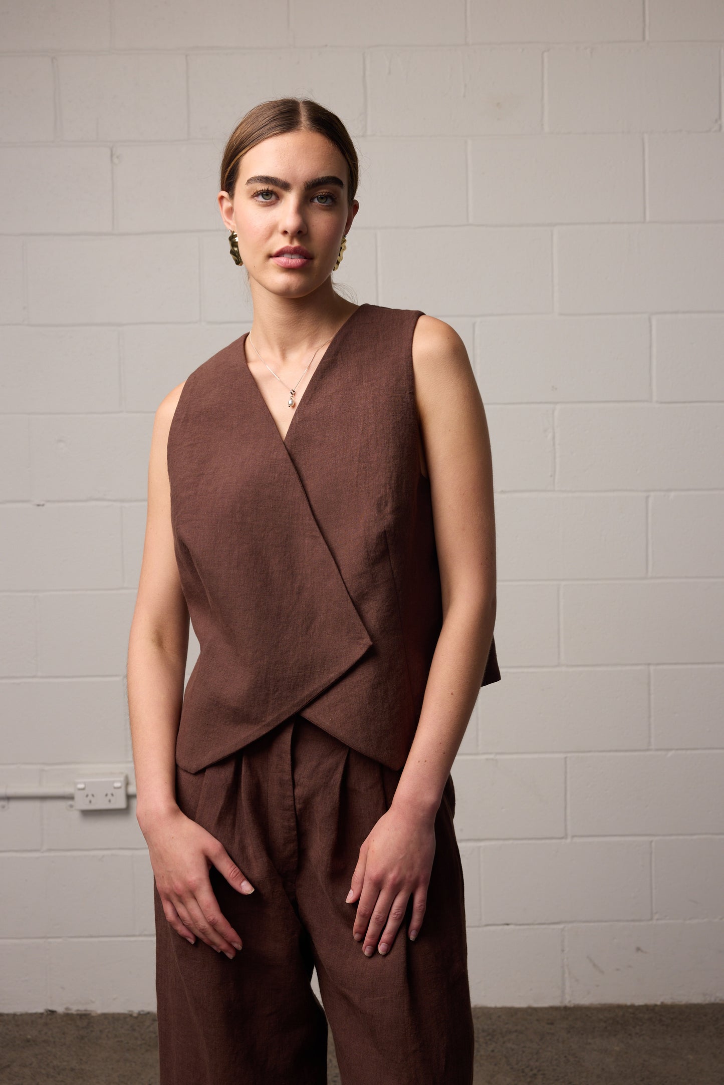 Sylvia Vest Mocha