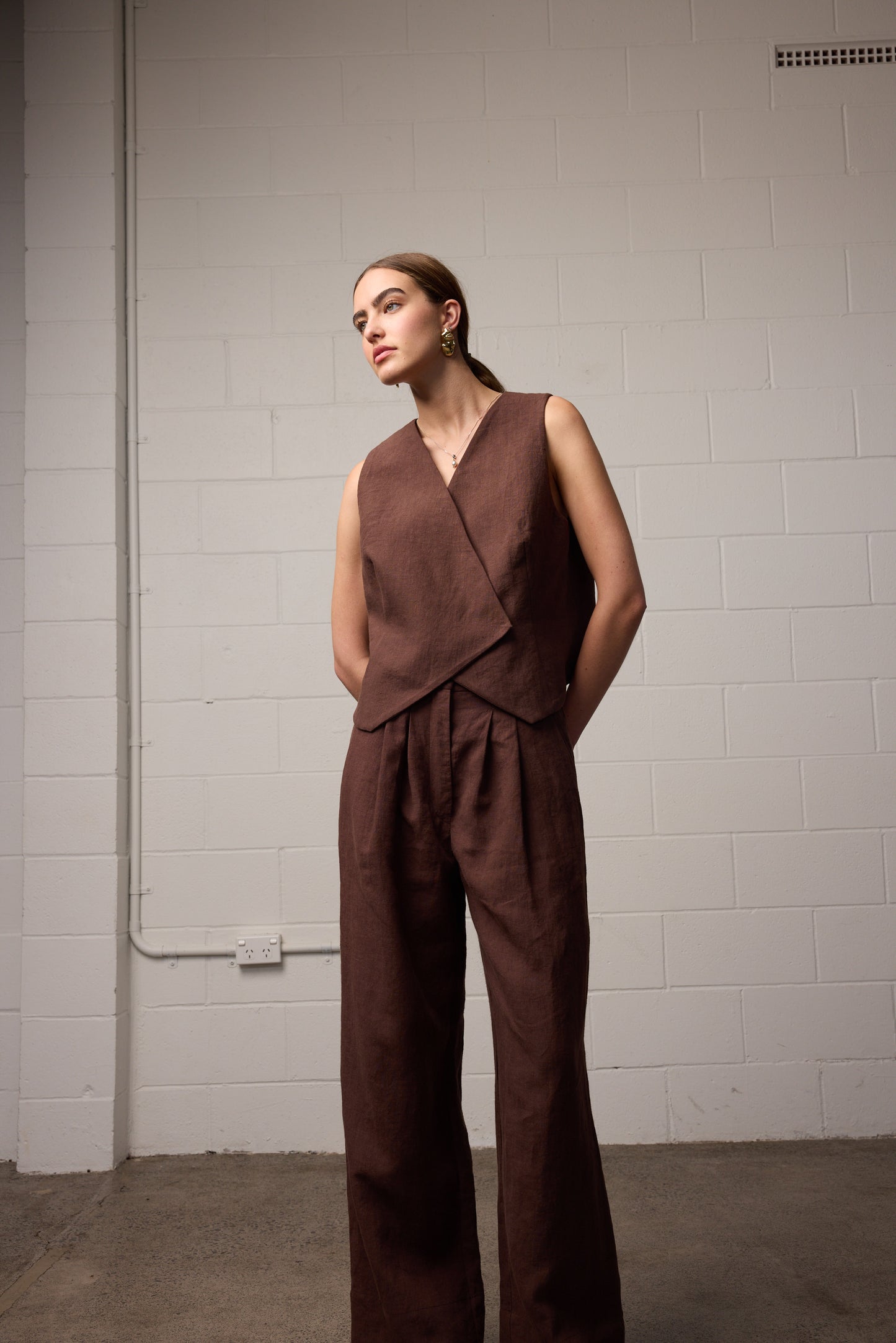Sylvia Vest Mocha