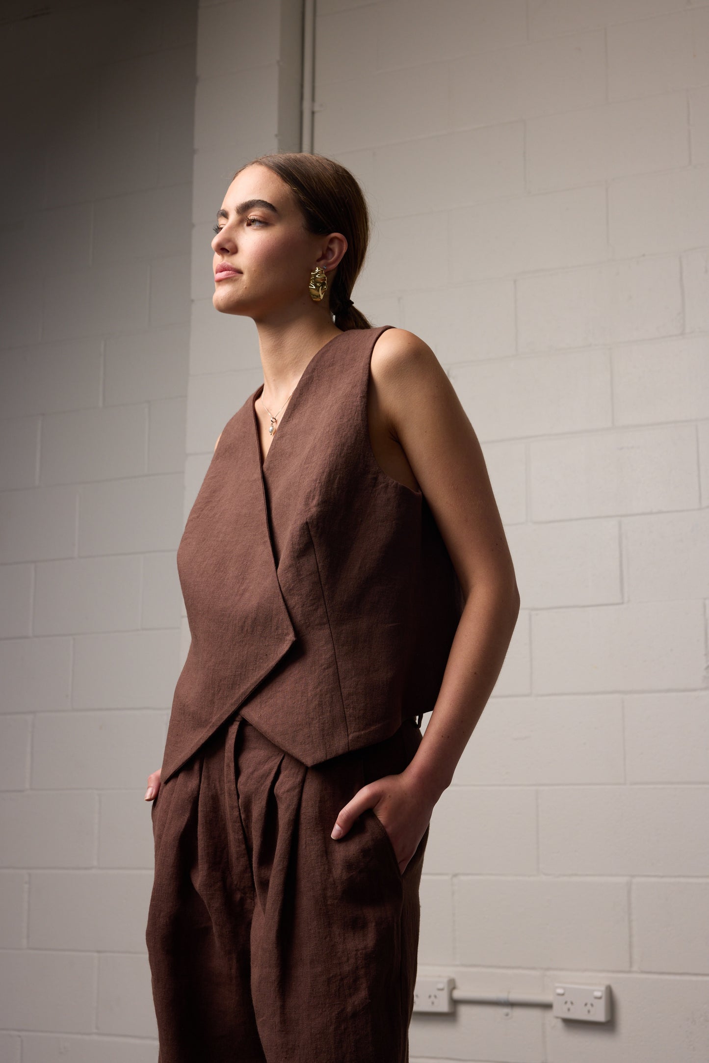 Sylvia Vest Mocha