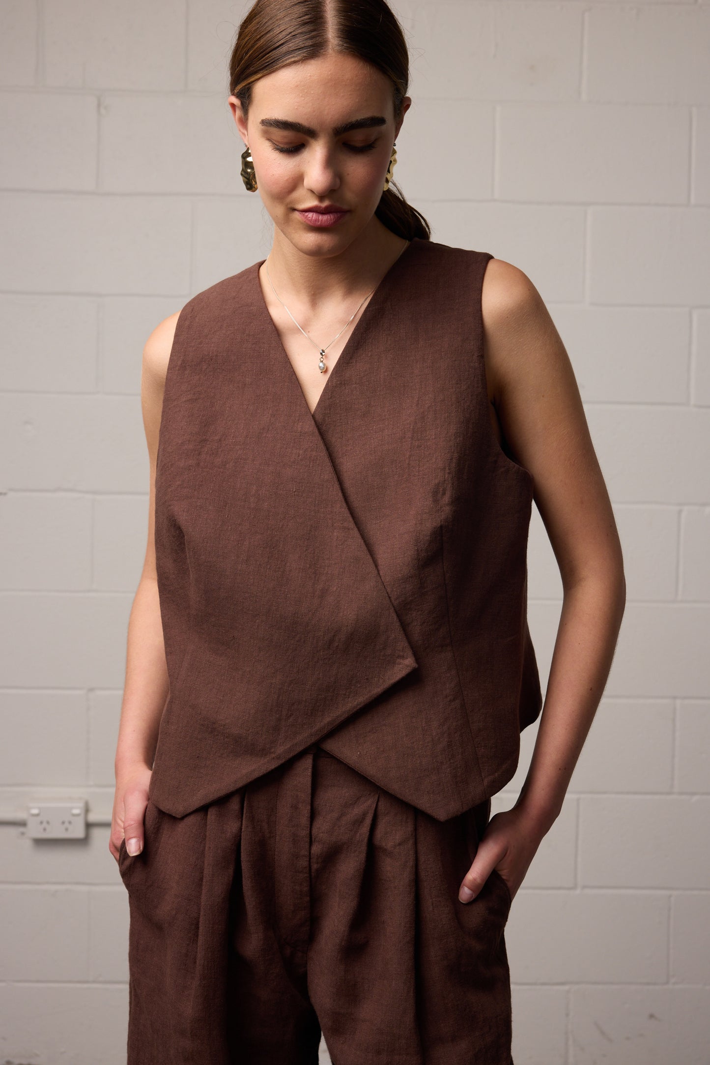 Sylvia Vest Mocha