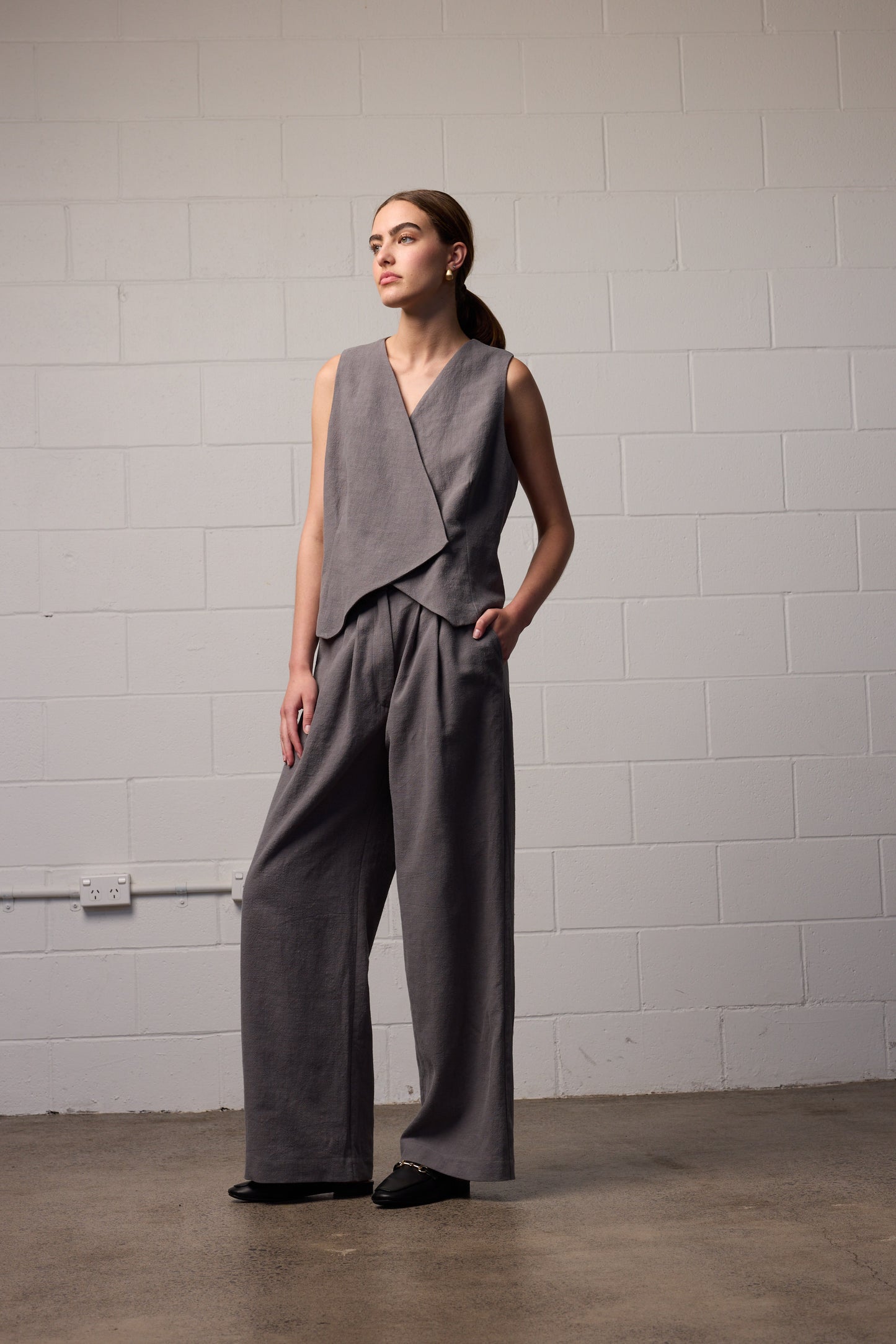 Sylvia Vest Slate