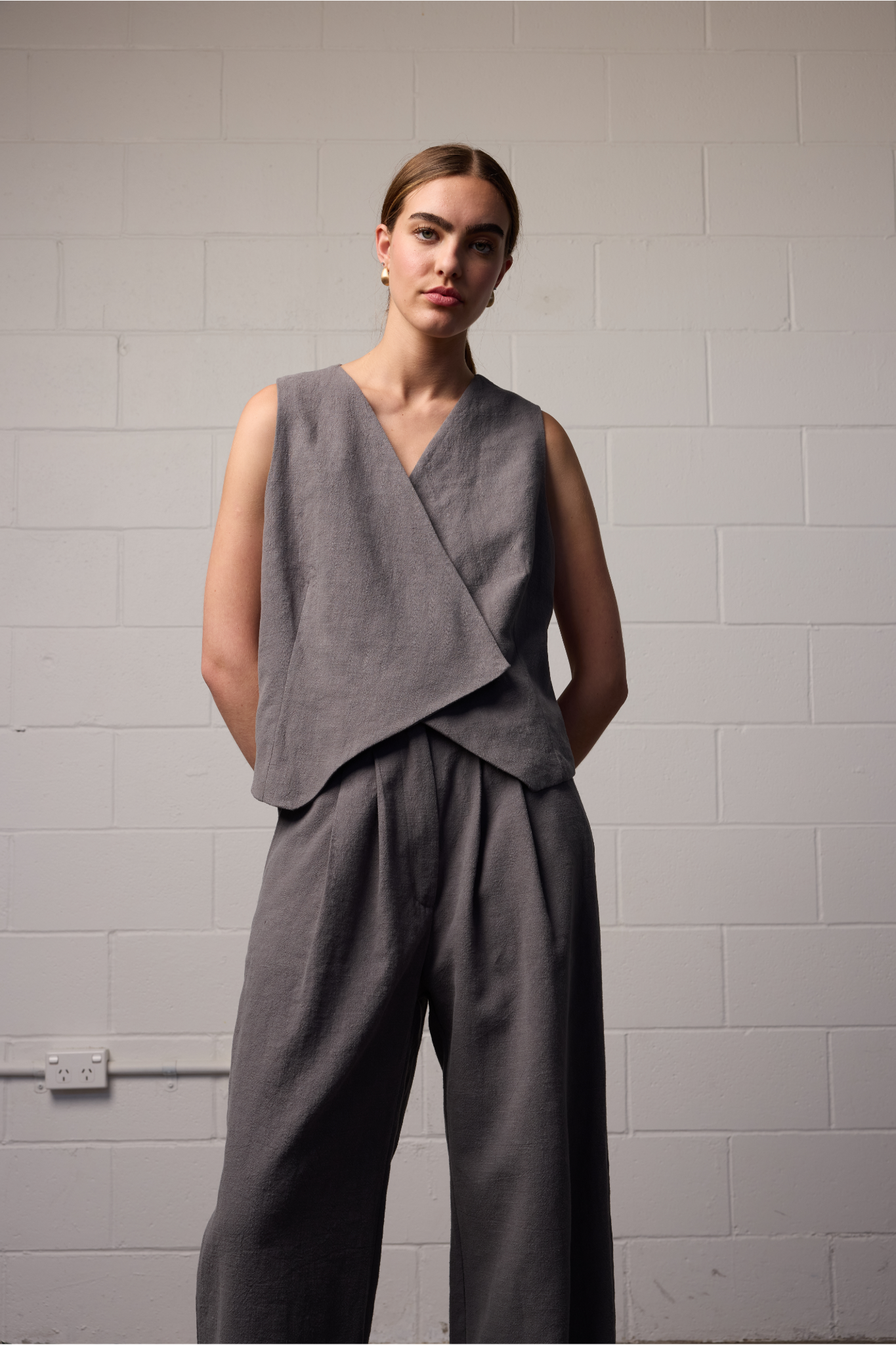 Sylvia Vest Slate