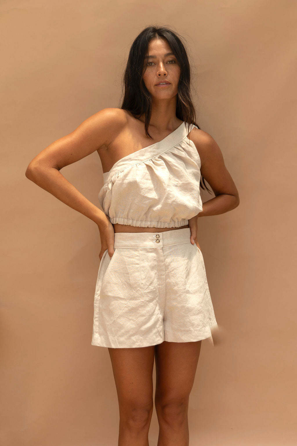 Pre-Order | Rue Linen Shorts Natural