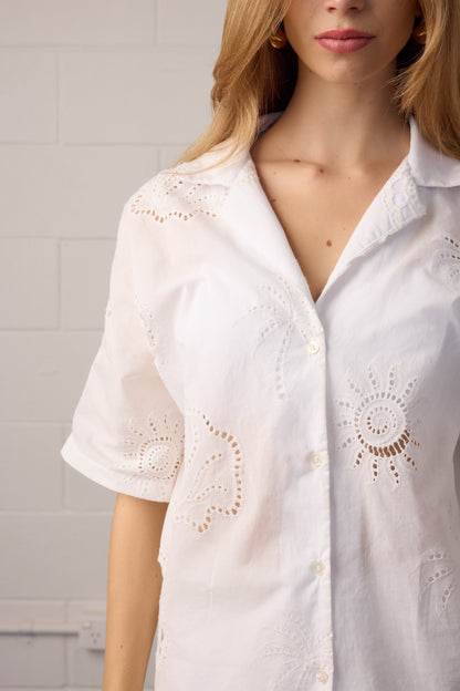 Kaia Broderie Shirt