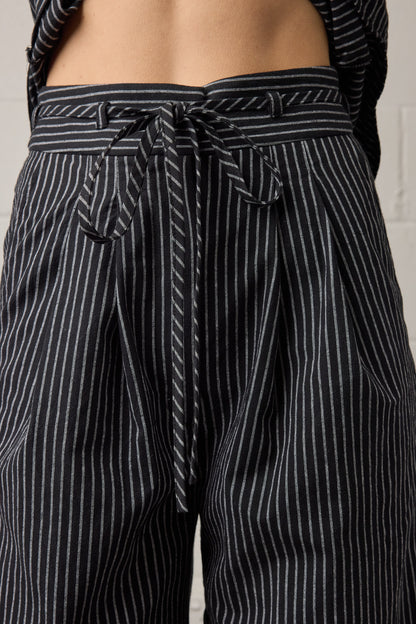 Rhea Pant Black Stripe
