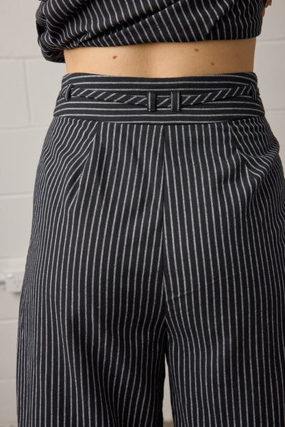 Rhea Pant Black Stripe