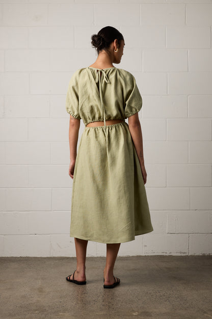 Pre-Order | Harlow Dress Pistachio