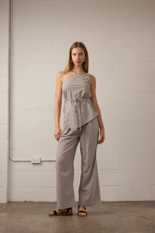 Mason Top Natural Stripe
