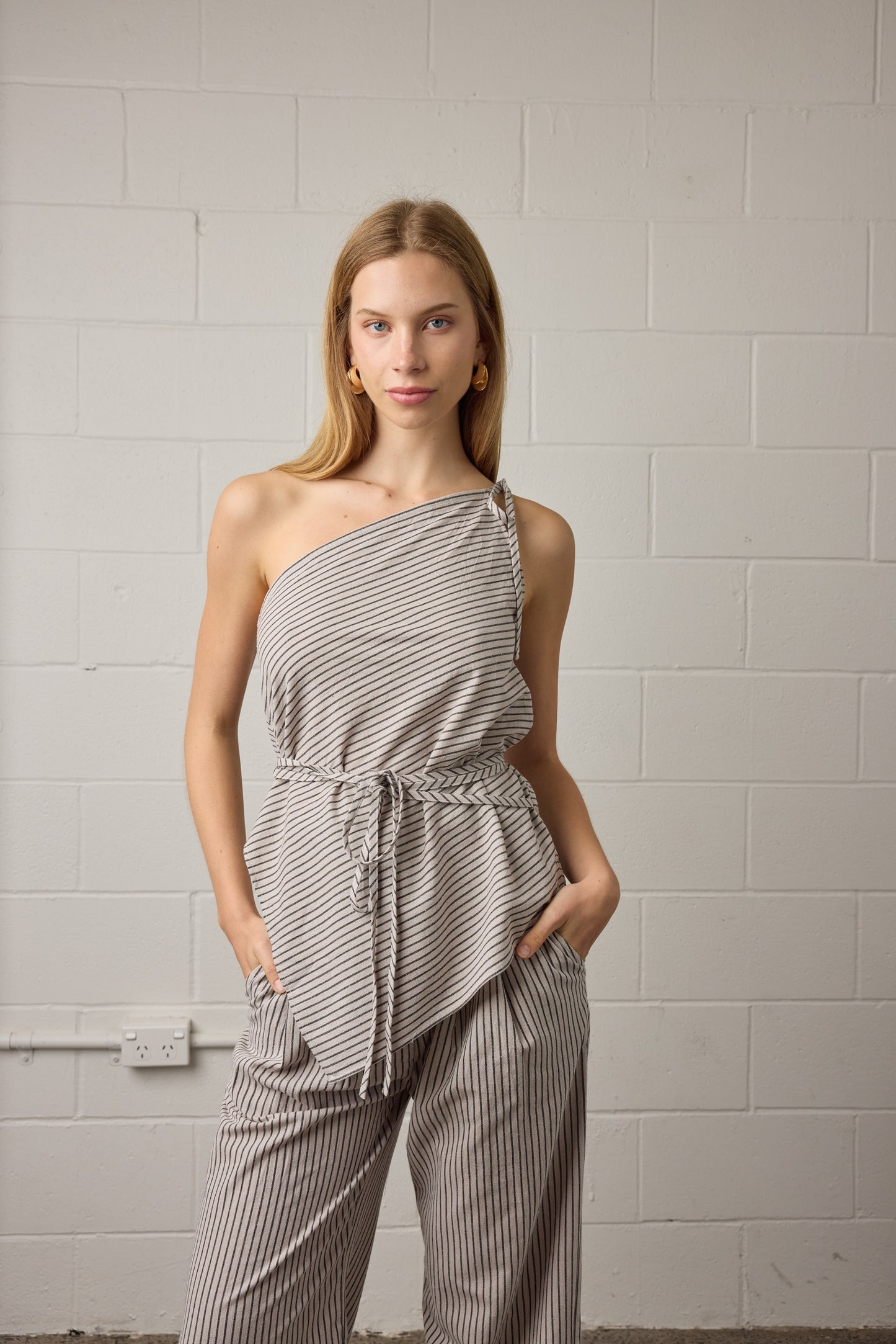 Mason Top Natural Stripe