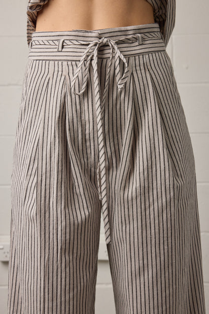 Rhea Pant Natural Stripe