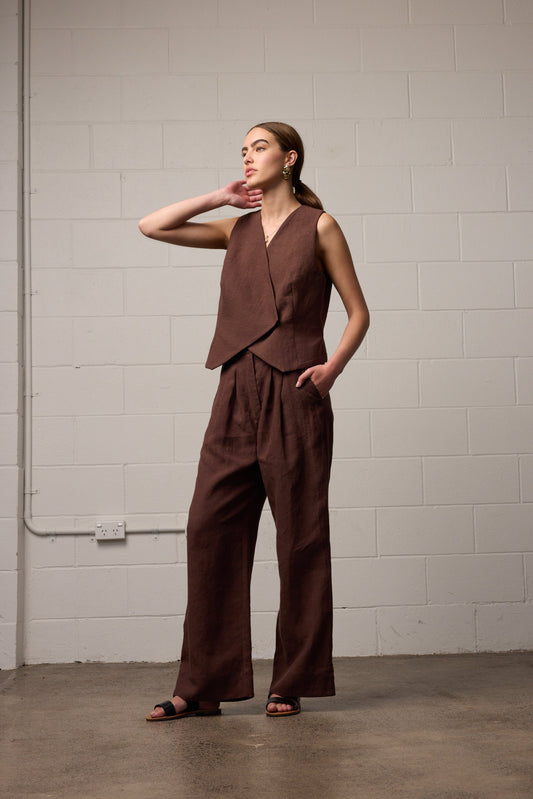 Sylvia Vest Mocha