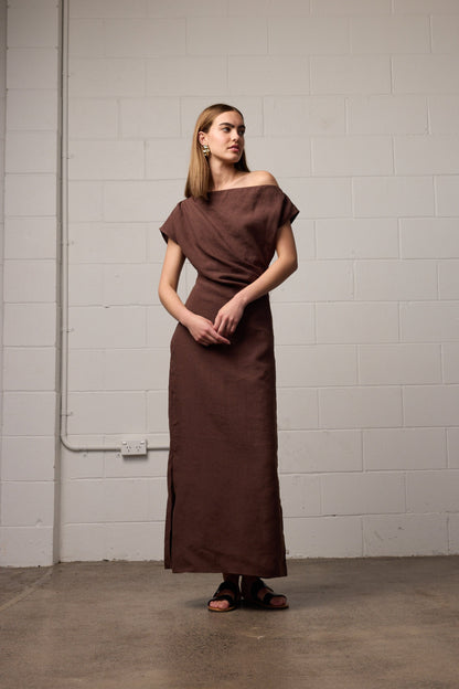Pre-Order | Nora Dress Mocha