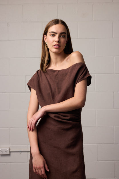 Pre-Order | Nora Dress Mocha